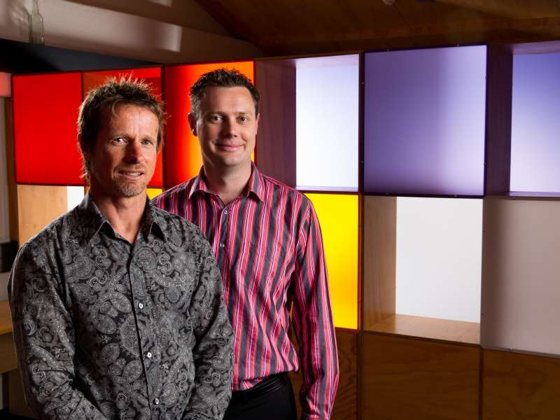 AGILE SOFTWARE DEVELOPMENT SPECIALISTS: Company-X co-founders and directors Jeremy Hughes, left, and David Hallett.